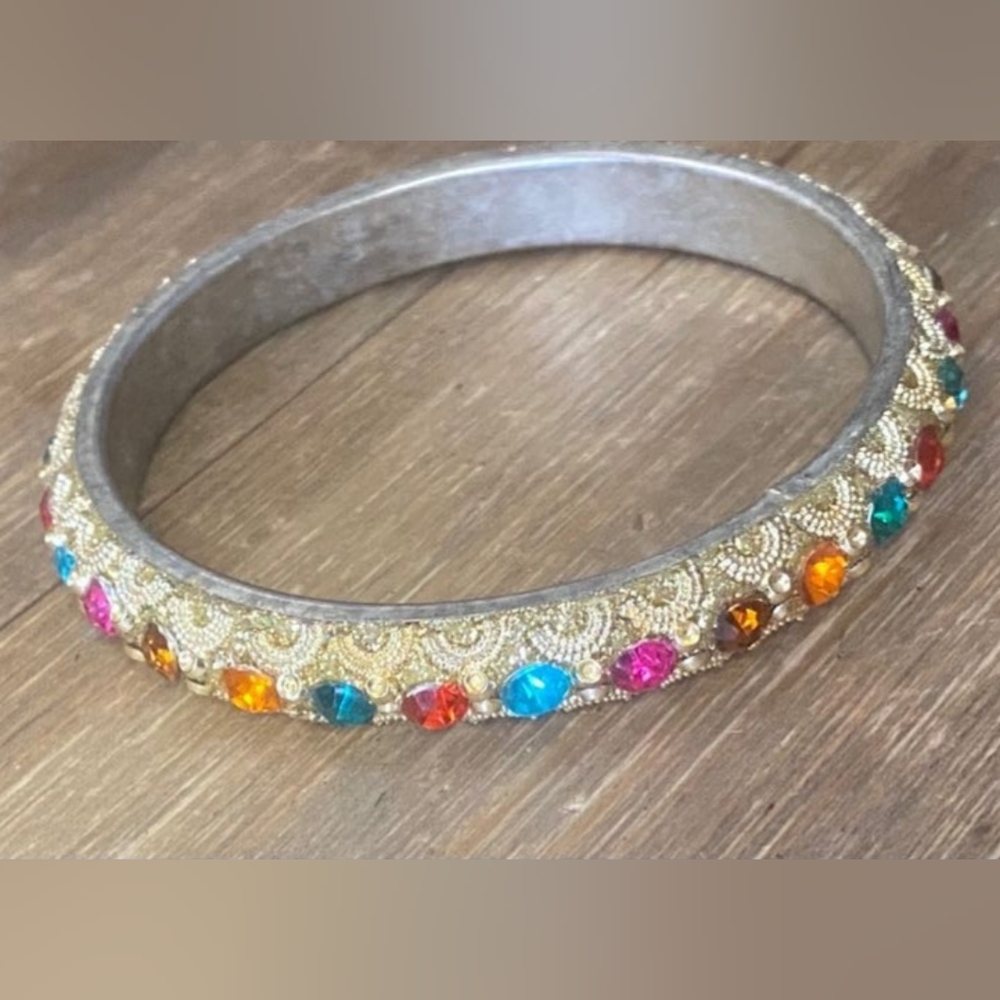 FUN Multicolor Bangle - Bracelet - COLORFUL JEWELRY!